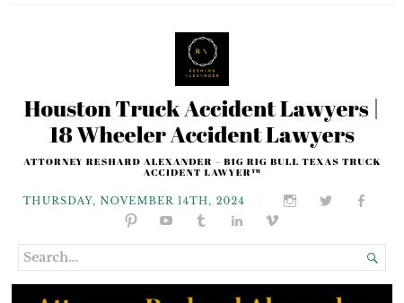 Attorney Reshard Alexander - Big Rig Bull Texas Truck Accident Lawyer