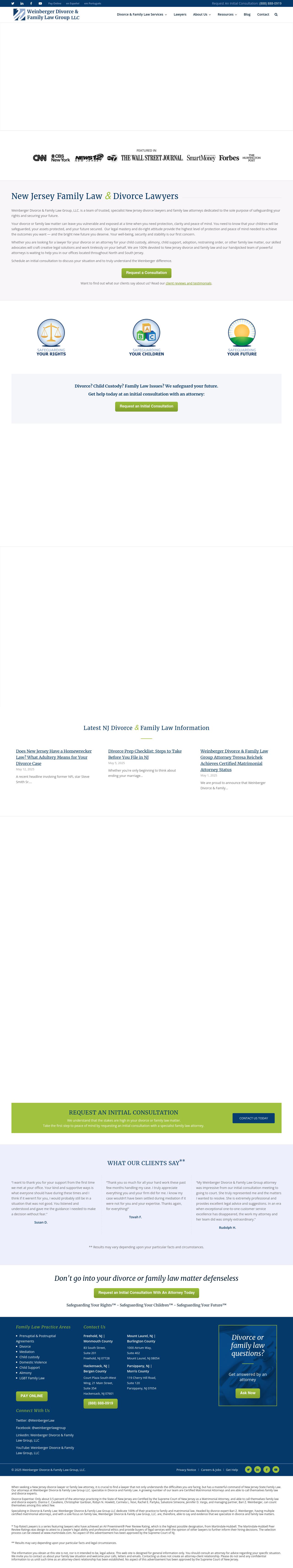 Weinberger Divorce & Family Law Group LLC - Mount Laurel NJ Lawyers