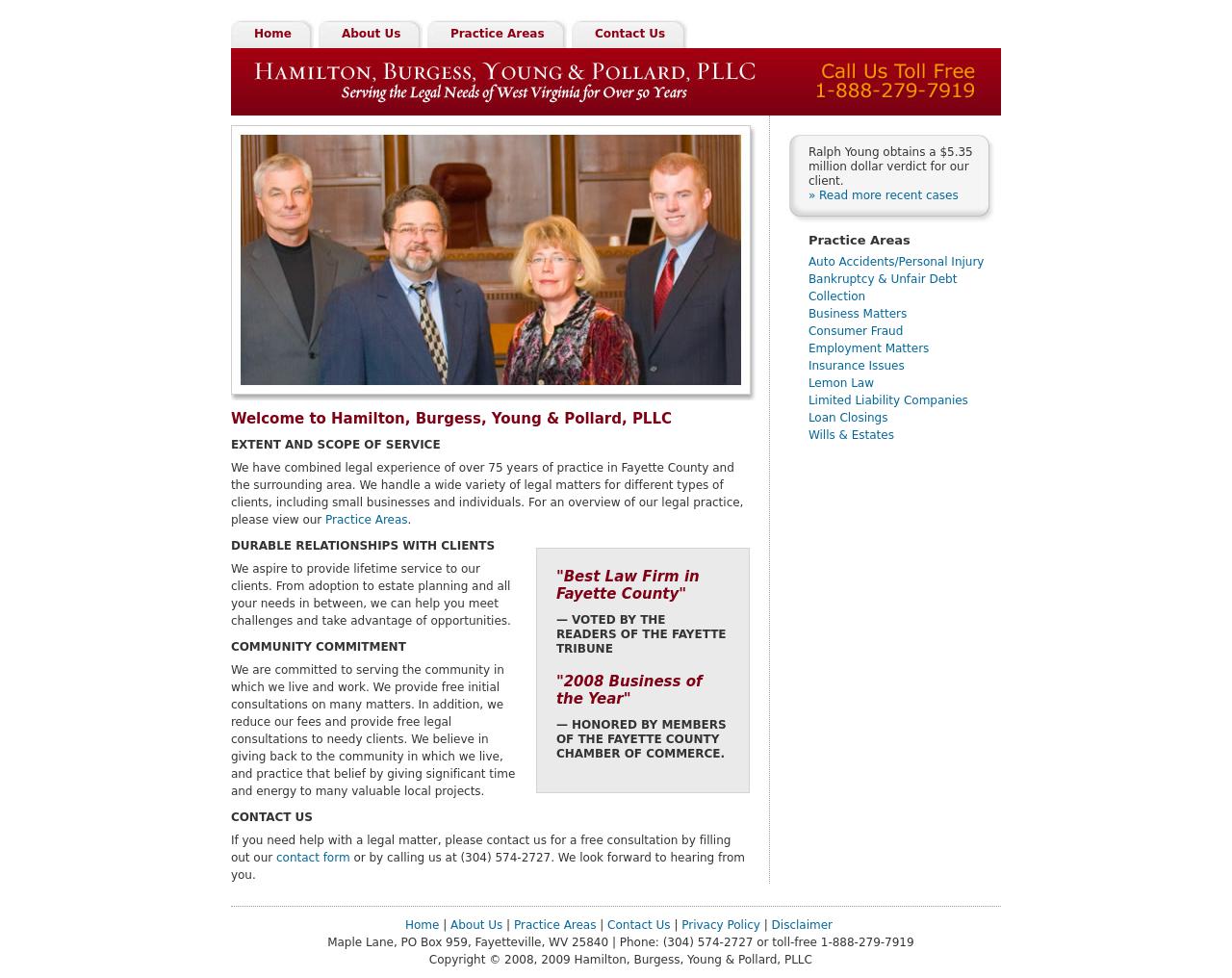 Hamilton, Burgess, Young & Pollard, P.L.L.C. - Fayetteville WV Lawyers