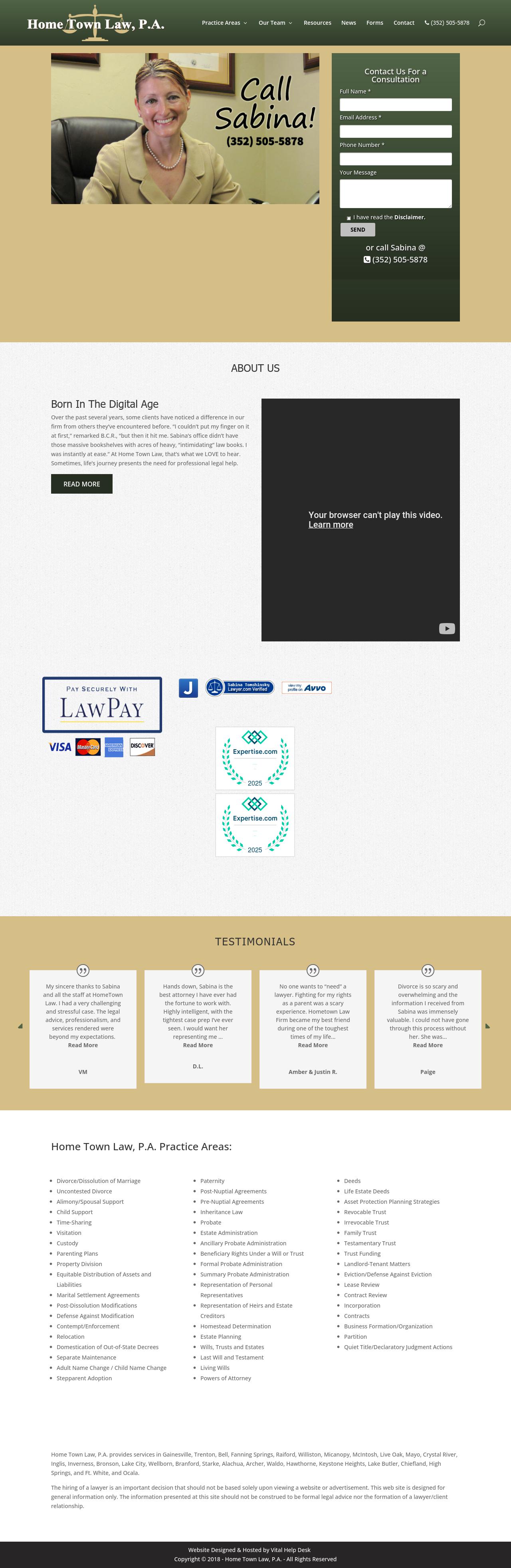 Home Town Law, P.A. - Gainesville FL Lawyers