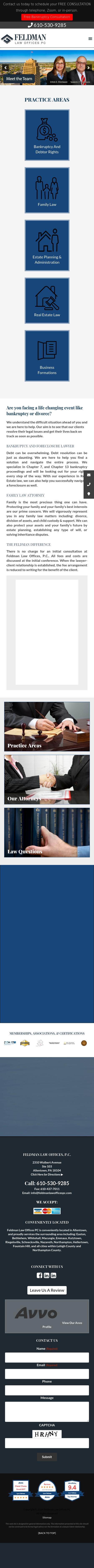 Feldman Law Offices PC - Allentown PA Lawyers