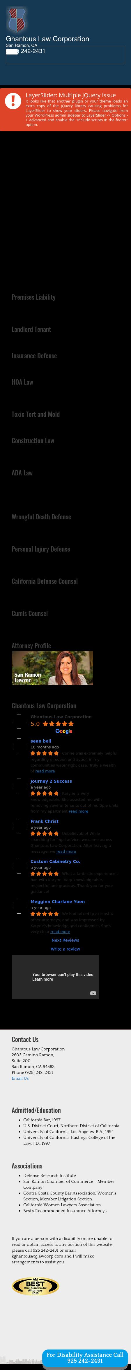 Ghantous Law Corporation - San Ramon CA Lawyers