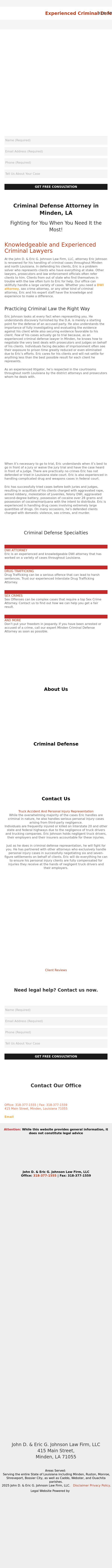 John D. & Eric G. Johnson Law Firm, LLC - Minden LA Lawyers