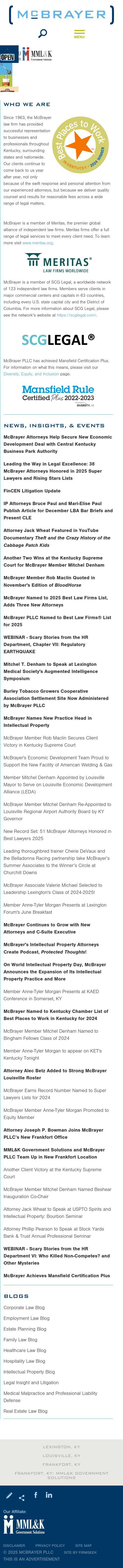 McBrayer, McGinnis, Leslie & Kirkland, PLLC - Lexington KY Lawyers