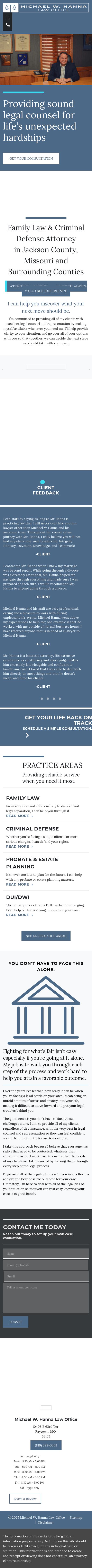 Michael W. Hanna Law Office - Raytown MO Lawyers