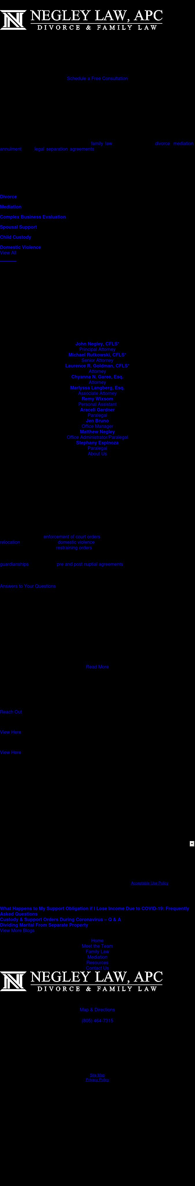 Negley Law, A Professional Corporation - Ventura CA Lawyers