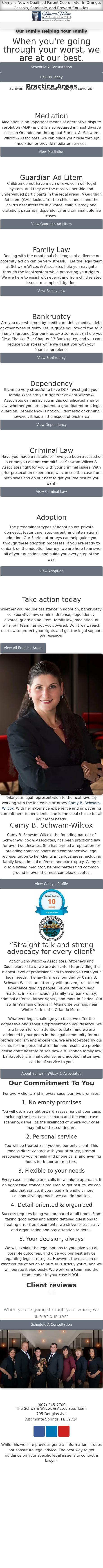 Schwam-Wilcox & Associates, Attorneys and Counselors at Law - Ocala FL Lawyers