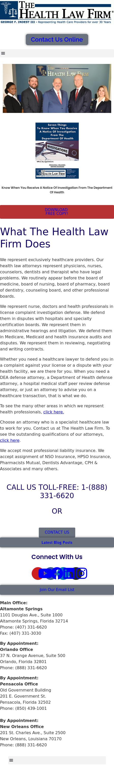 The Health Law Firm - Orlando FL Lawyers