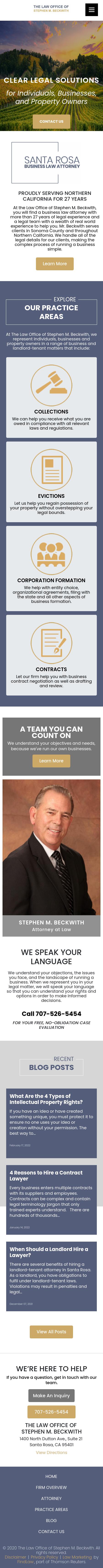 The Law Office of Stephen M. Beckwith - Santa Rosa CA Lawyers