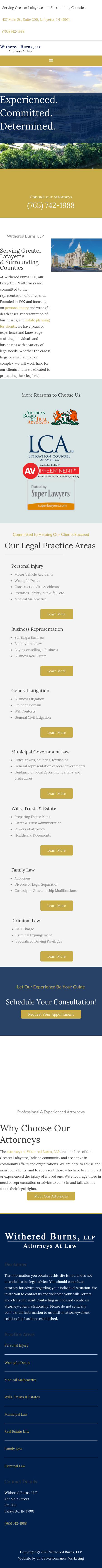 Withered Burns, LLP - Lafayette IN Lawyers