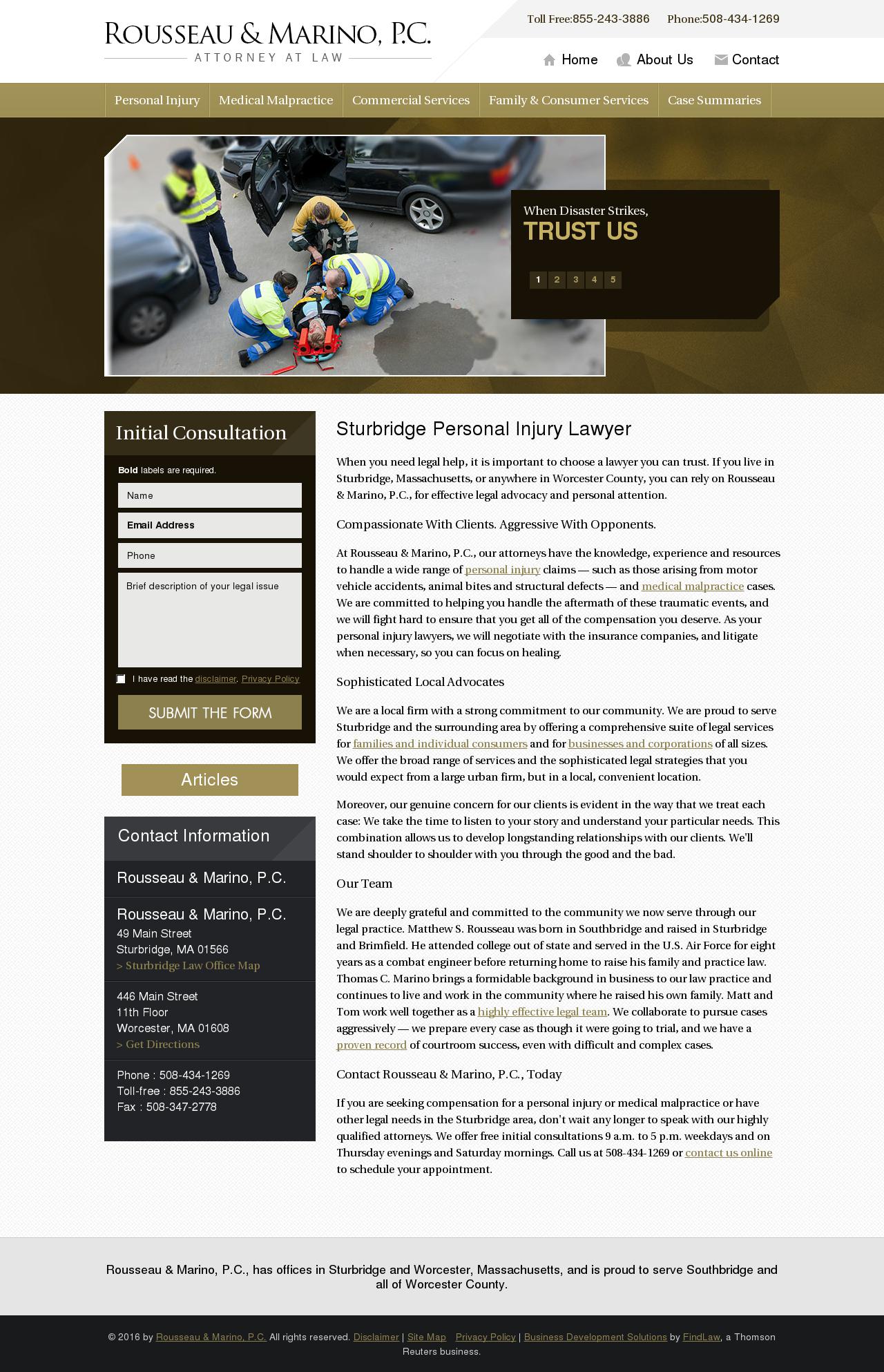 Rousseau & Marino, P.C. - Sturbridge MA Lawyers