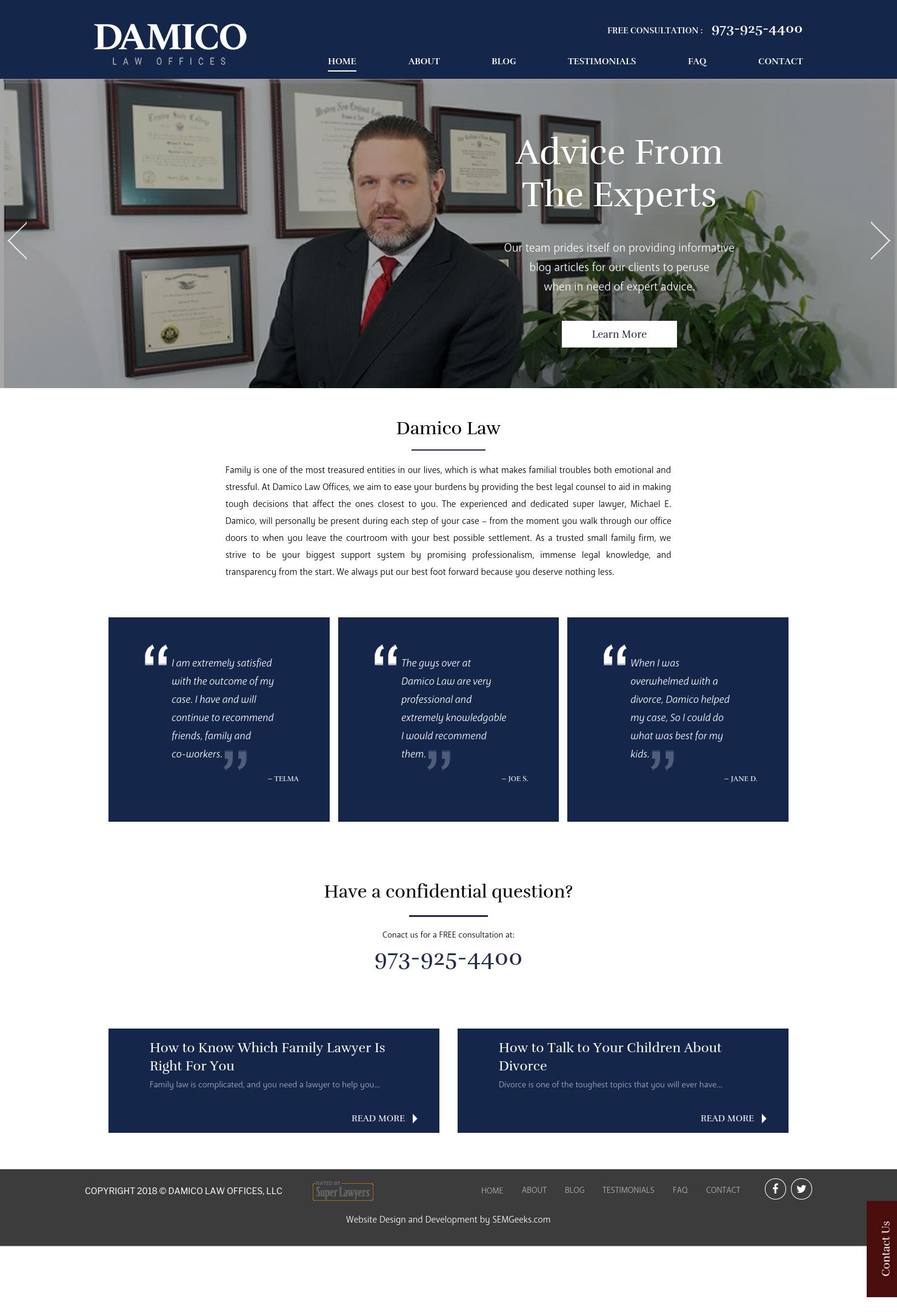 Damico Law Offices, LLC - Totowa NJ Lawyers