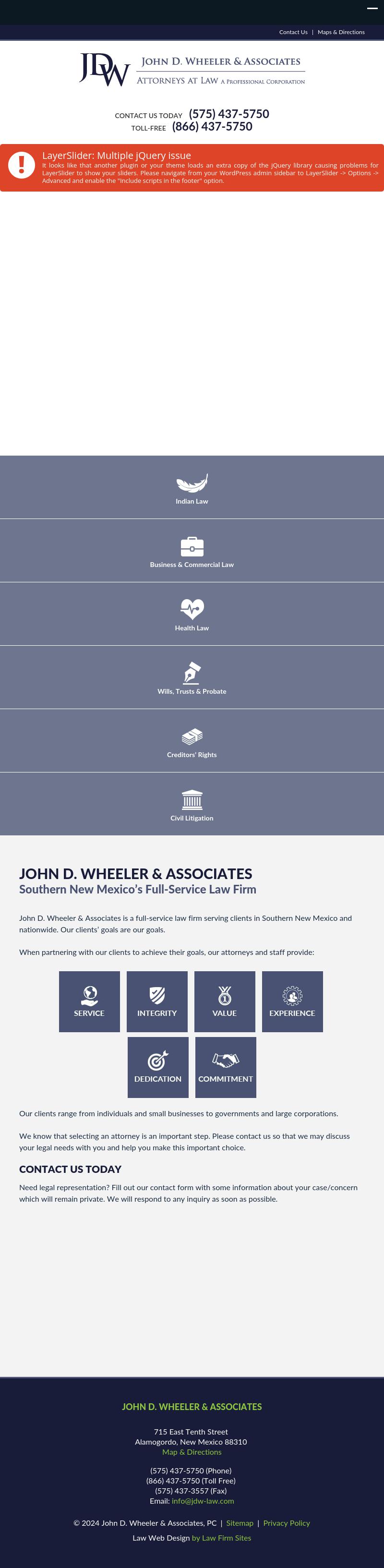 John D. Wheeler & Associates, P.C. - Alamogordo NM Lawyers