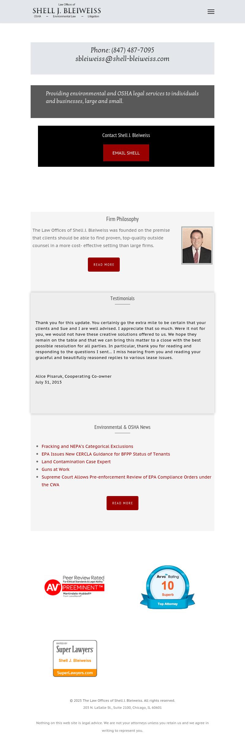 Law Offices of Shell J. Bleiweiss - Barrington IL Lawyers