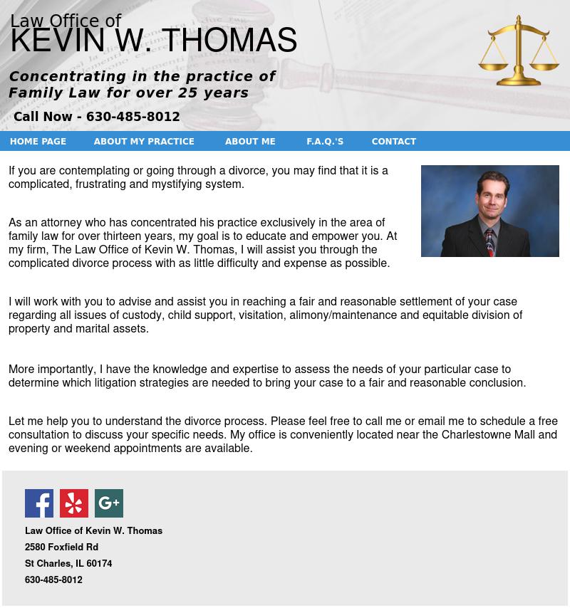 The Law Office of Kevin W. Thomas - St. Charles IL Lawyers