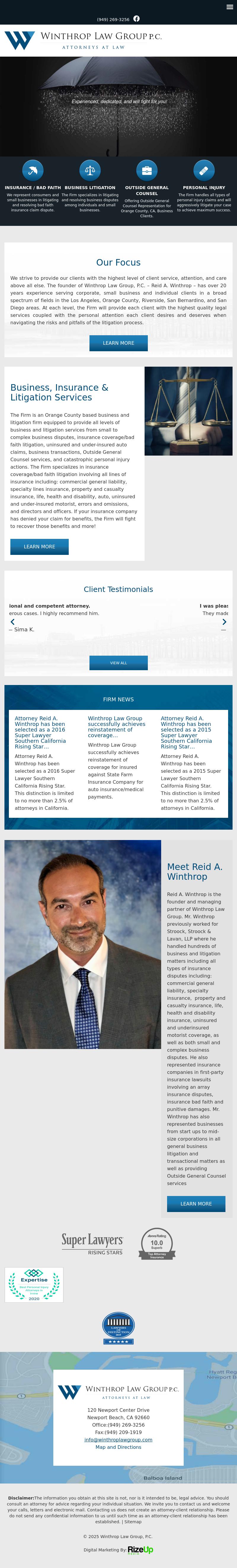 Winthrop Law Group - Newport Beach CA Lawyers