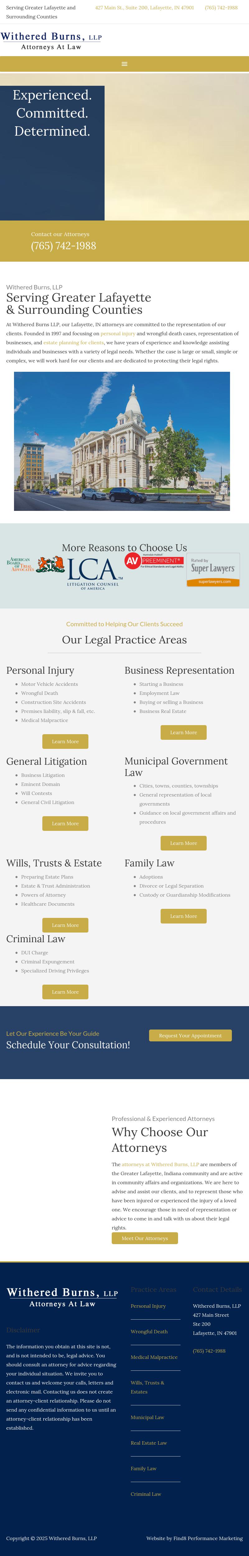 Withered Burns, LLP - Lafayette IN Lawyers