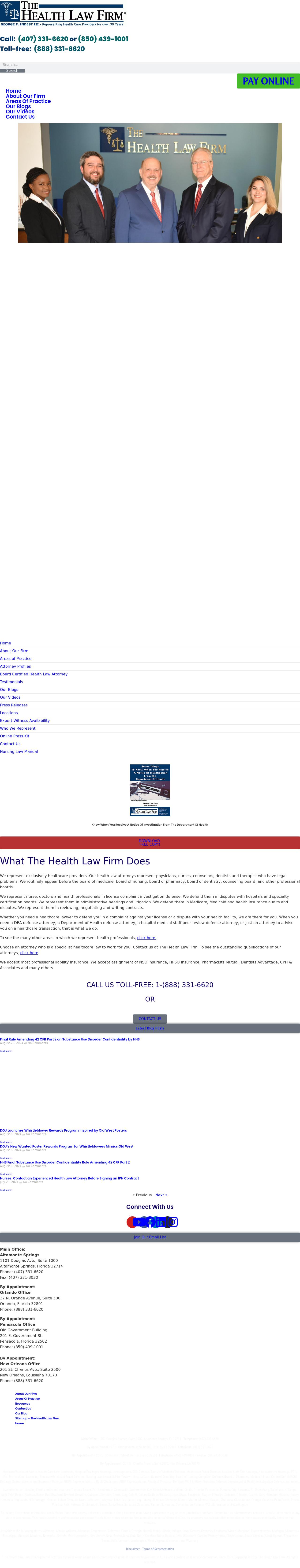 The Health Law Firm - Orlando FL Lawyers