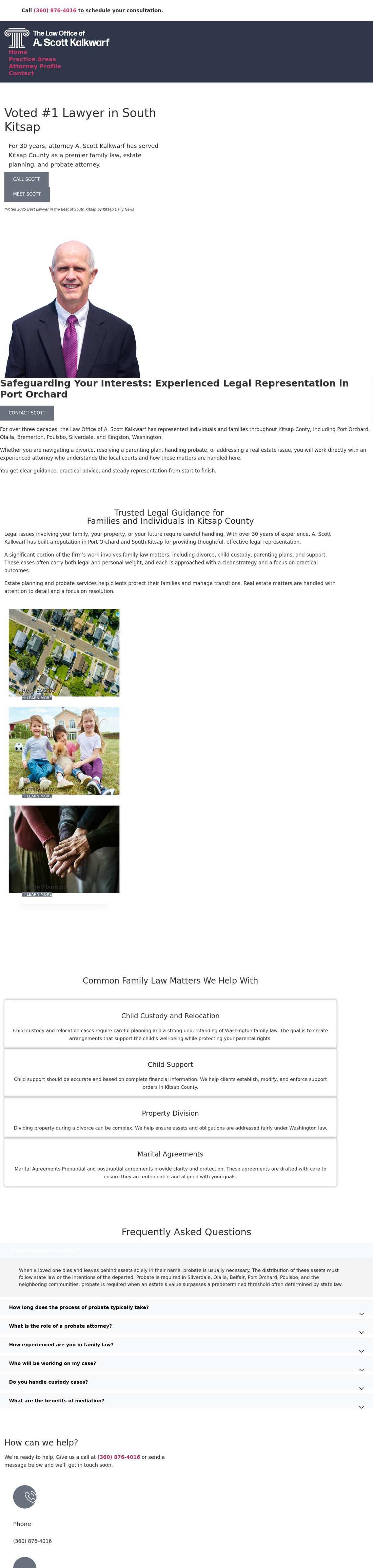 A. Scott Kalkwarf - Port Orchard WA Lawyers