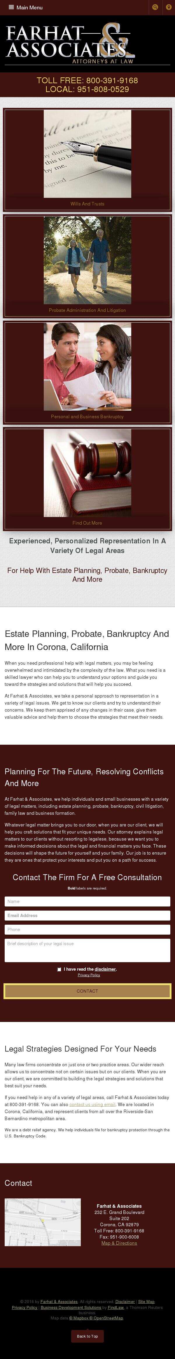 Farhat & Associates - Corona CA Lawyers