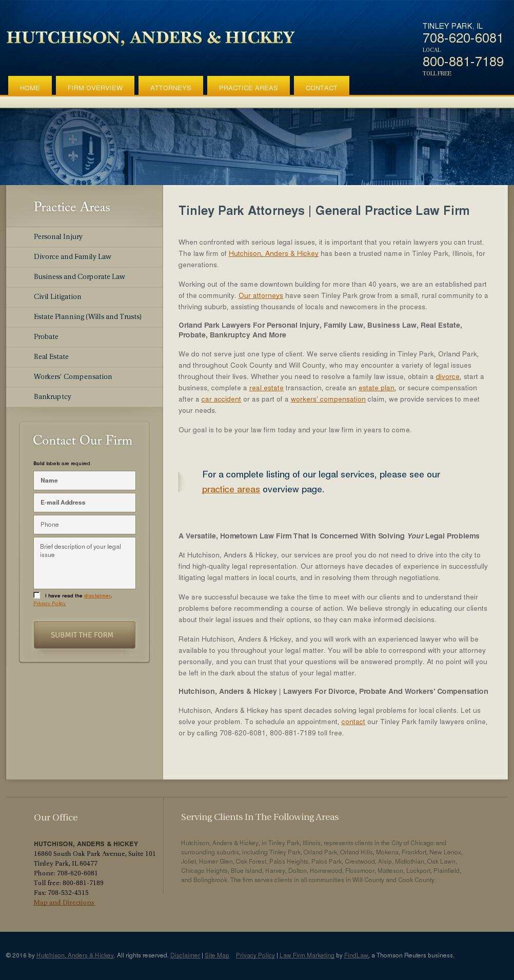 Hutchison, Anders & Hickey - Tinley Park IL Lawyers