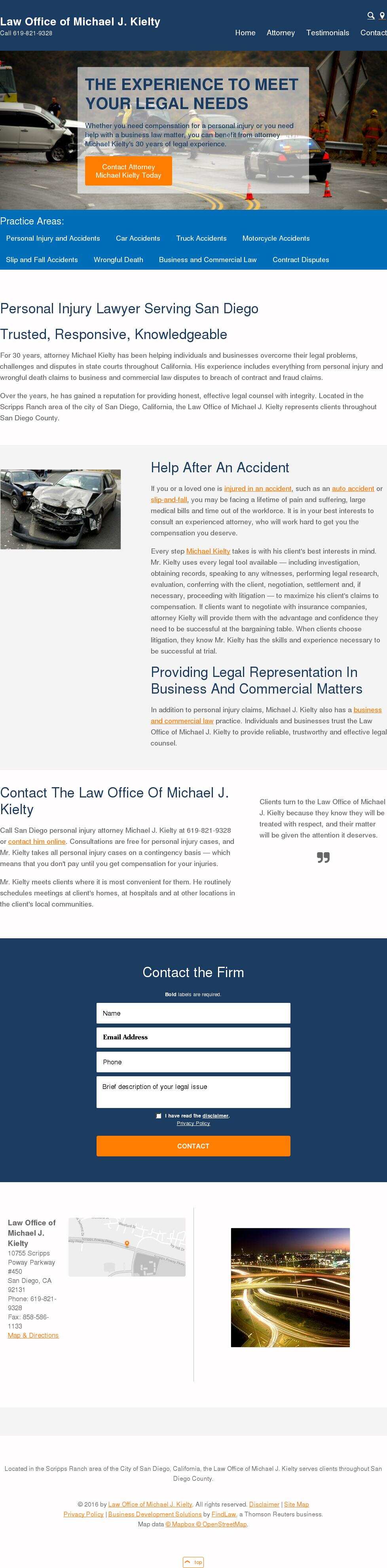 Law Office of Michael J. Kielty - San Diego CA Lawyers