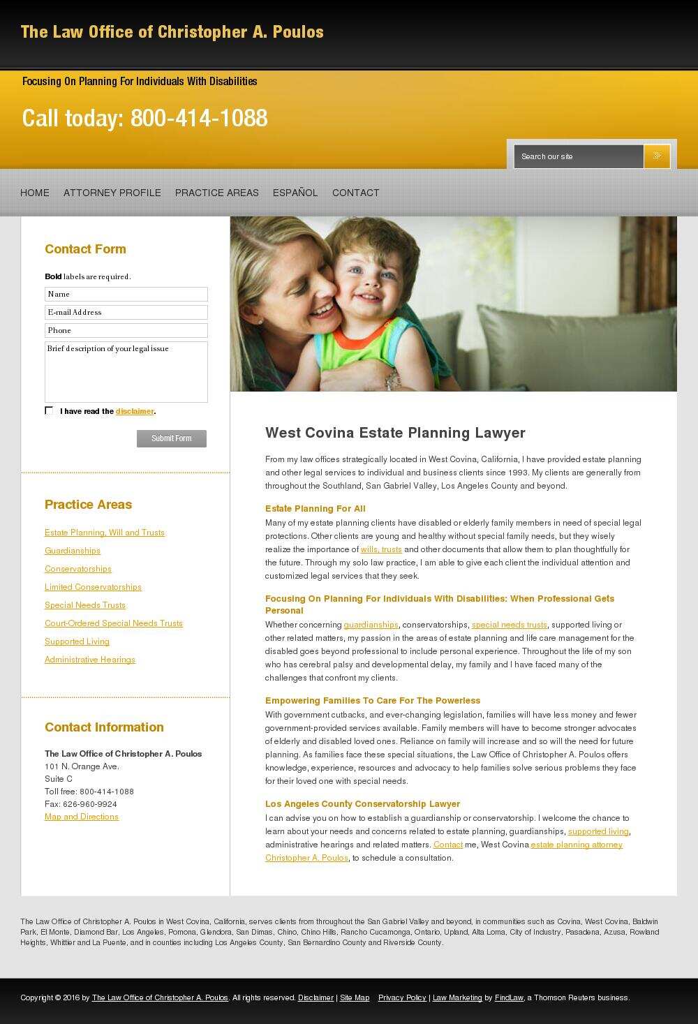 The Law Office of Christopher A. Poulos - West Covina CA Lawyers