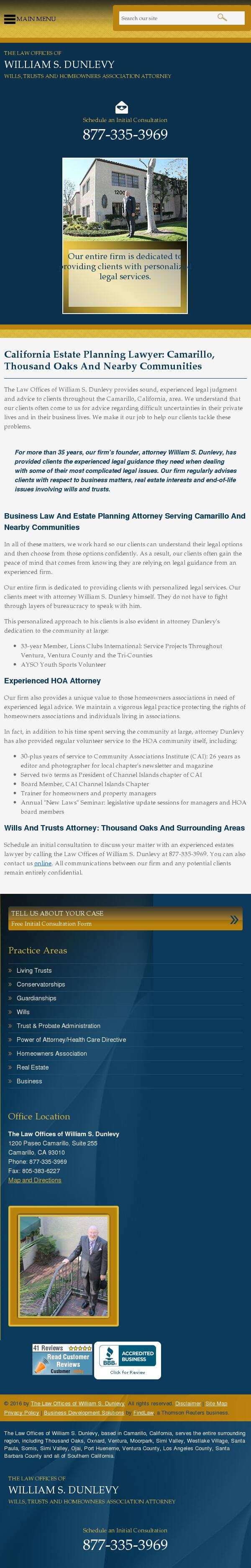 The Law Offices of William S. Dunlevy - Camarillo CA Lawyers