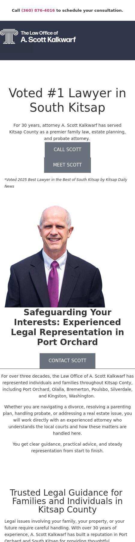 A. Scott Kalkwarf - Port Orchard WA Lawyers