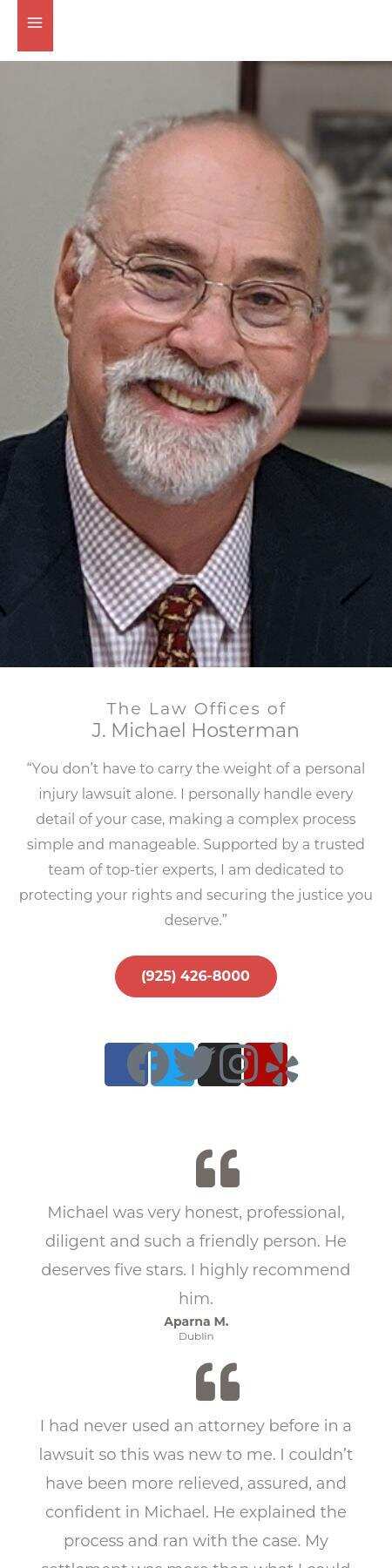 The Law Offices of J. Michael Hosterman - Pleasanton CA Lawyers