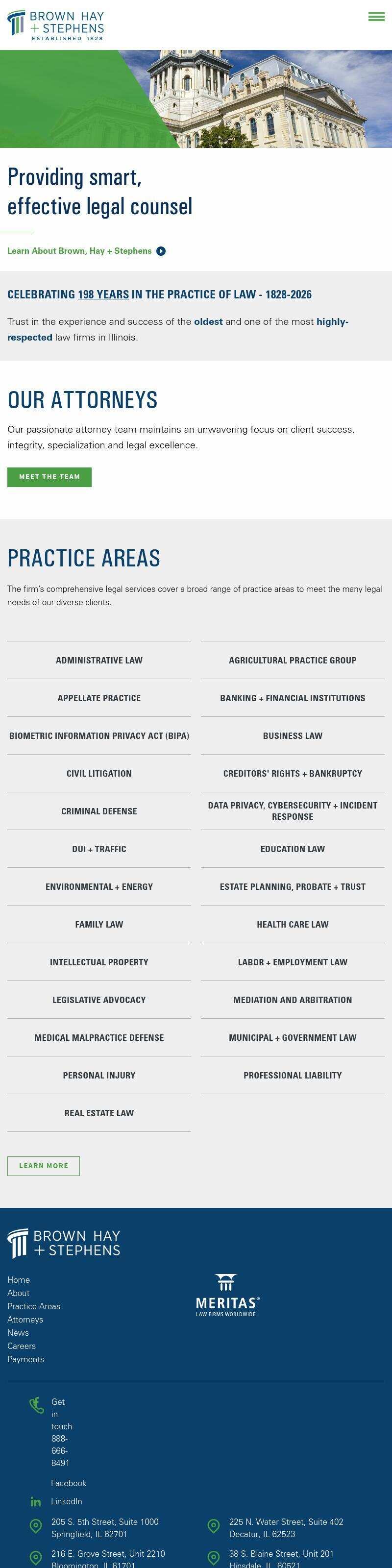 Brown Hay & Stephens LLP - Springfield IL Lawyers