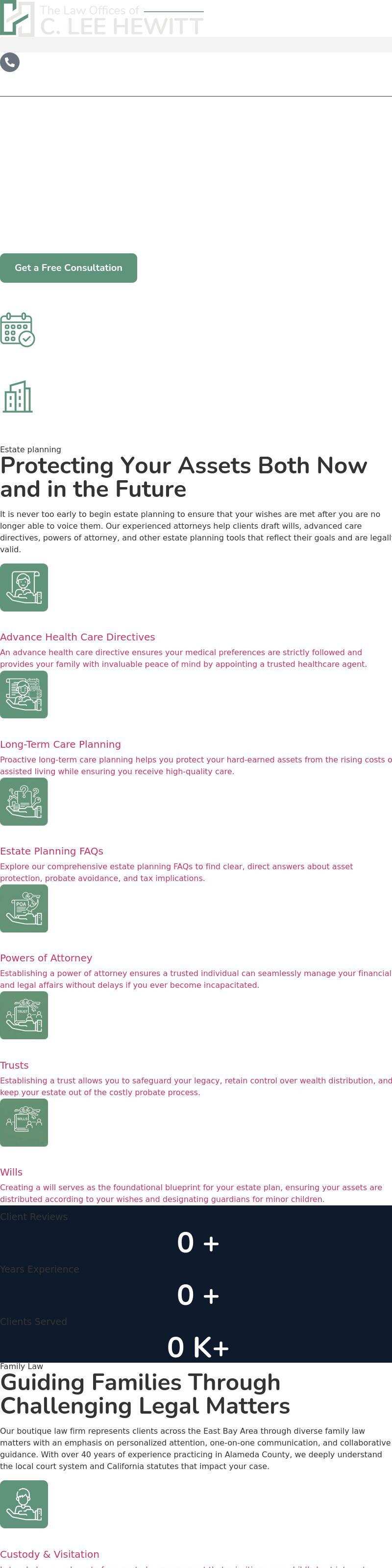 C. Lee Hewitt - Fremont CA Lawyers